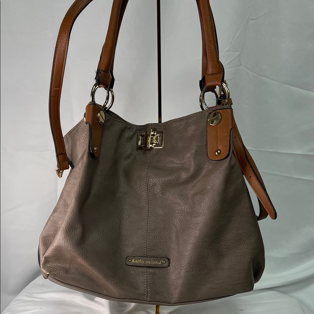 Kathy Van Zeeland Elegant Brown Shoulder Bag